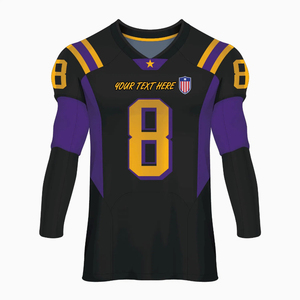 Nueva Camiseta de Fútbol Americano Sublimada con Estilo, Totalmente Personalizable en Colores, Camiseta de Fútbol Americano de Talla Grande - Product Image 1