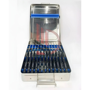 Ensemble de 14 curettes cervicales Codman Microdiscectomy Karlin personnalisées, nouvelle arrivée, plateau de kit neurologique - Product Image 1