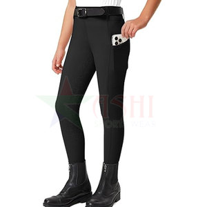 Leggings de Equitación para Mujer, Pantalones de Entrenamiento Ecuestre Elásticos, Cómodos, Impermeables, Resistentes al Viento, de Spandex/Poliéster - Product Image 4