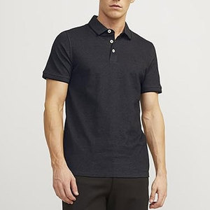 Polo de Golf de Secado Rápido Ajustado para Hombre, Camisa Polo de Punto Informal, Manga Corta con Textura Acanalada - Product Image 5
