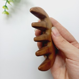 Peine Natural respetuoso con el medio ambiente, conjunto de madera para el pelo, Barba, logotipo personalizado directo de fábrica, barato, venta al por mayor - Product Image 5