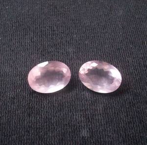 6x4mm Pink Rose Quartz Faceted Gemstone Manufacturer Rose Quartz Oval Gemstone for Jewelry - Product Image 5