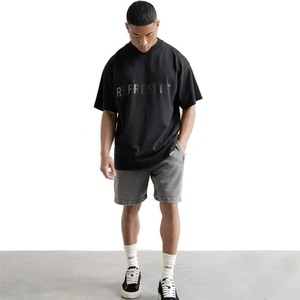 กางเกงขาสั้นผ้าลูกฟูกปักลายมีกระเป๋า,กางเกงขาสั้นไม่มีโลโก้แบบเรียบมีซิป - Product Image 5