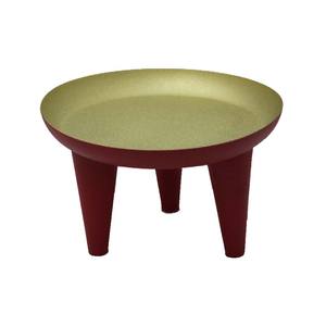 Nouvellement conception à un niveau en métal forme ronde gâteau support or/rouge fini pour anniversaire événement fête présentoir en gros en vrac - Product Image 1