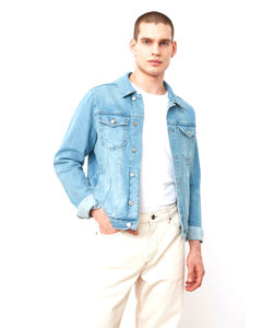 Veste en jean pour homme de haute qualité, vente en gros, nouveaux designs personnalisés, manches longues, bouton unique, veste en jean noire décontractée, hiver, lavée - Product Image 2