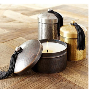 Vela Creativa Hecha a Mano de Fábrica Vela de Alta Calidad Velas Perfumadas Tarro de Metal para Deco y Navidad - Product Image 1