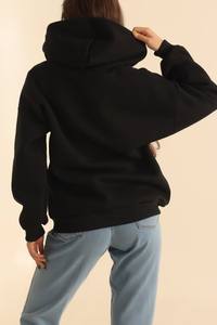 Meilleur 2023 Design Pull Oversize Plain Dyed Sweat à capuche de couleur différente Sweats à capuche pour femme à vendre - Product Image 3