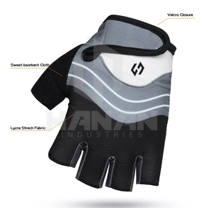 Invierno medio dedo carreras Fitness gimnasio guantes antideslizantes transpirables longitud de la muñeca guantes protectores de ciclismo - Product Image 3