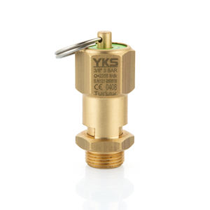 วาล์วนิรภัยทองเหลืองแบบปิดผนึกขนาด 3/8 นิ้ว 3 บาร์ ได้รับการรับรองมาตรฐาน CE - วาล์วระบายแรงดันแบบปิดผนึก - วัสดุทองเหลือง - Product Image 1