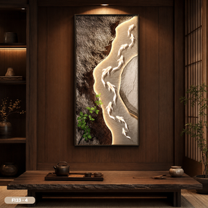Peinture murale en soie de luxe très vendue, décoration intérieure, tissu en soie fait main, motif poisson Koi, Vietnam OEM ODM Modèle F123 - 4 - Product Image 5