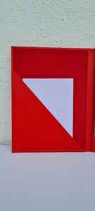 Graduación personalizada A4 tamaño PU cuero titular del certificado diploma cubierta, Rojo - Product Image 3