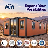 Bâtiment préfabriqué en conteneur de 30 pieds, structure en acier isolée, hébergement, espace de bureau, construction modulaire