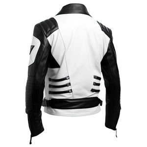 Personalizado a prueba de viento impermeable diseño premium tallas grandes hombres manga completa moto ropa deportiva mejor precio cuero genuino - Product Image 2
