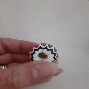 Antique 6-Couche Chevron Baril Motif Rare Vénitien Africain Commerce Cristal Lampwork Perles De Verre Multi-Taille En Vrac En Gros - Product Image 4