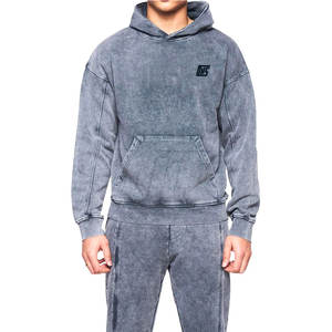 Ensemble de survêtement pour homme en tissu léger, coupe ample, délavé à l'acide, pour un usage décontracté et les voyages - Product Image 2