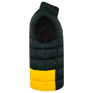 Veste matelassée sans manches brodée avec logo personnalisé pour hommes, veste d'hiver à la mode, poches zippées latérales matelassées OEM, caractéristiques chaudes à bulles - Product Image 4