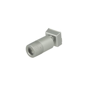 Mini lampada a binario faretto a LED 12V 1W bianco neutro articolato per sistema di binario barra di guida elettrificata in plastica CB2107- - Product Image 1