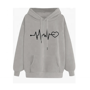 เสื้อฮู้ดแขนยาวสำหรับผู้หญิง ผ้าโพลีเอสเตอร์/คอตตอน ตกแต่งด้วยงานปักคริสตัล  แบบถัก  สำหรับฤดูหนาว/ฤดูใบไม้ผลิ  สามารถปรับแต่งได้ตามความต้องการของลูกค้า (OEM) - Product Image 3