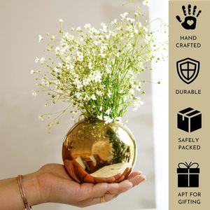 Top Trending Large Metal Flower Vase Brass Finished Iron for Home and Wedding <b>Table</b> Top Decoration - Product Image 3