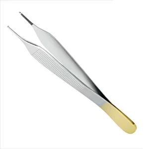Fórceps de tejido Adson TC 1x2 dientes Venta caliente 12cm Instrumentos quirúrgicos manuales de acero inoxidable alemán Fórceps de pulgar de diente de rata - Product Image 4