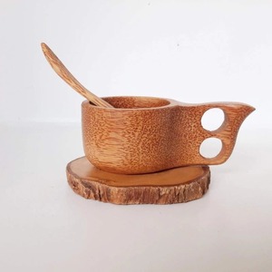 Contemporary Design Tea <b>Cup</b> <b>and</b> <b>Saucer</b> <b>Set</b> Coconut Wood <b>Cups</b> <b>and</b> <b>Saucers</b> <b>Sets</b> Customized Supported - Product Image 1