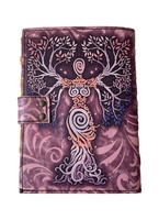 Mère de la Terre Journal Design fait à la main en cuir imprimé Deckle Edge Vintage papier carnet de croquis fermoir de couverture Unique agenda planificateur