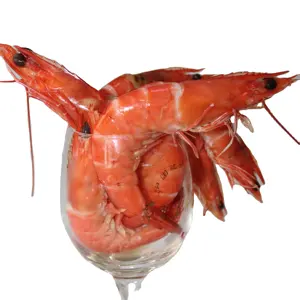 Melhor qualidade camarão congelado para venda em preço barato atacado camarão vermelho congelado