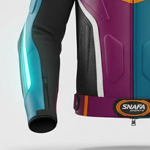 Veste en cuir pour motard de haute qualité à prix de gros, logo personnalisé, vêtements d'hiver, veste en cuir pour moto avec marquage personnalisé - Product Image 4