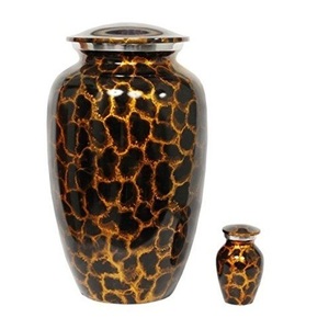 Elegant Design Premium Finishing Brass Urn Handmade Decorative Mid-Top Century Memorial Standard Cremation <b>Pot</b> Human <b>Ashes</b> - Product Image 2