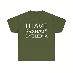 T-Shirt per Dislessici, Maglietta Divertente con Meme, Unisex per Adulti, Girocollo, Manica Corta, Stampa Serigrafica, Regalo Promozionale - Product Image 2