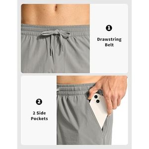 กางเกงขาสั้นออกกำลังกายแบบลำลองสำหรับผู้ชายและผู้หญิงกางเกงขาสั้นมีกระเป๋า - Product Image 4