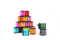 Adaptor Perjalanan Universal Tipe Colokan UK US AUS EU dengan Output USB Pintar 5V 2.4A, Casing Berlapis Karet Hitam untuk Perjalanan Bisnis