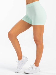 ชุดกางเกงขาสั้นสำหรับเข้ายิมของผู้หญิงชุดออกกำลังกายเล่นฟิตเนสแห้งเร็วยืดระบายอากาศได้ดีพิมพ์ลายลูกพีช - Product Image 3