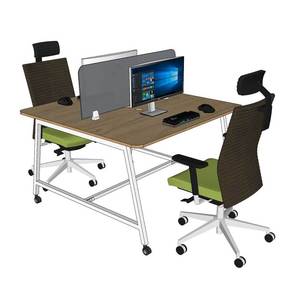 FOS Contemporary Design Mobile Cluster <b>Table</b> 120x120cm Plywood Top with Iron Legs FOS <b>Table</b> System FOS006 - Product Image 2