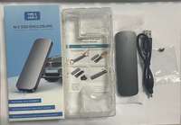 Casing Hard Drive Solid State M.2 Aluminium Mendukung NGFF SSD, Enclosure Hard Disk M2, Casing SSD untuk WD
