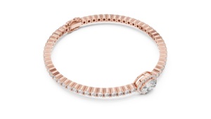 Bracelet tennis en or jaune et blanc massif 18 carats certifié VDS IGI, 16,9 g, cadeau de luxe pour elle avec diamants de culture - Product Image 4