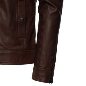 Chaqueta de Cuero Transpirable Exclusiva para Hombre, Estilo Moderno, Ajuste Relajado, Duradera y Cómoda - Product Image 4