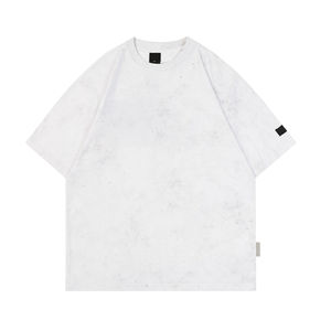 T-shirts d'été en coton strass col en O Street Wear Hip Hop T-shirt manches courtes Loose Men Casual Knitted Fashion T-shirts - Product Image 5