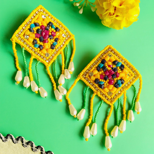 Pendientes de Cuentas Hechos a Mano, Pendientes Personalizados con Múltiples Cuentas, Joyería Festiva para Mujer al Mejor Precio - Product Image 2