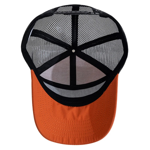 Gorra de camionero de estilo de siete paneles personalizada al por mayor gorra de béisbol ajustable colores de empalme gorra en blanco - Product Image 5