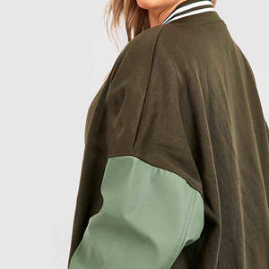 Chaqueta universitaria personalizada de tendencia superior 2024 para mujer, manga larga de cuero con cuello levantado, relleno de algodón transpirable para Otoño/Invierno - Product Image 5