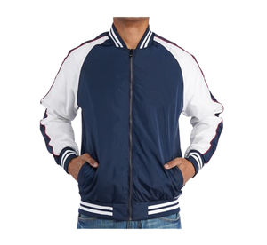Chaqueta bomber impermeable con cremallera para hombre, ropa deportiva informal de moda para primavera Otoño de talla grande, cuello levantado, logotipo frontal, ropa para exteriores - Product Image 3