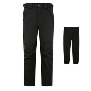 Sweat-shirt d'hiver à poches zippées avec logo personnalisé OEM Vente en gros de pantalons longs softshell imperméables de haute qualité Taille élastique - Product Image 2