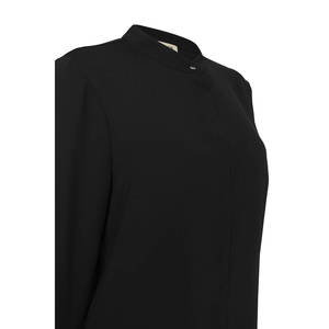 Tunique noire basique lavable à taille naturelle - Product Image 2