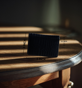 Cartera de piel auténtica clásica unisex, monedero plegable, elegante, ecológico, corto, de alta calidad, fabricación al por mayor - Product Image 5