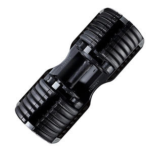 Vente en gros Floriey 75LB haltère réglable revêtu de caoutchouc 34KG noir antidérapant 21 en 1 équipement d'entraînement de gymnastique durable sport - Product Image 5