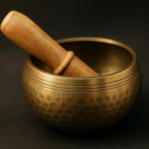 Cuenco tibetano de acero inoxidable del Himalaya, pulido, ecológico, de alta calidad, instrumento para meditación, yoga, terapia de sonido, espiritualidad - Product Image 3