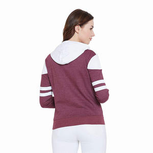 Sudadera con capucha de algodón para mujer, ropa deportiva femenina de moda, con forro polar, de dos colores, hecha en Pakistán - Product Image 2
