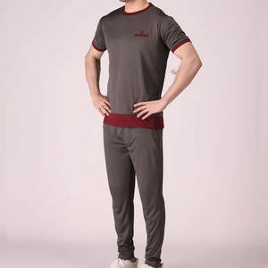 Chándal informal de moda con camiseta de manga corta y pantalones con cordón Chándal ligero cómodo con material transpirable - Product Image 2