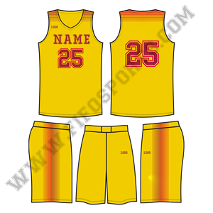 Maillot de basket-ball à sublimation, uniformes de basket-ball à design uniforme, ensemble de maillots simples, maillot et short de basket-ball personnalisés - Product Image 2